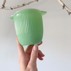 Unmarked milkglass Jadeite sugar bowl